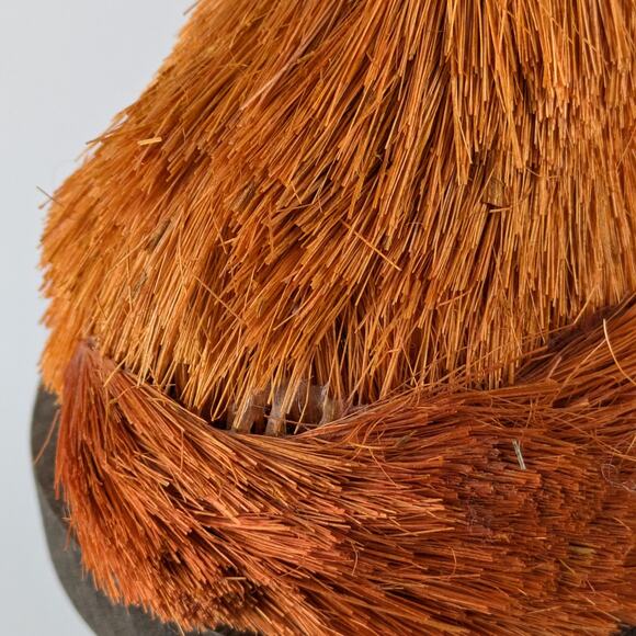 Sisal Straw Fox Fall Decor Bottle Brush Rustic Farmhouse Autumn Charm Accent - Picture 11 of 12